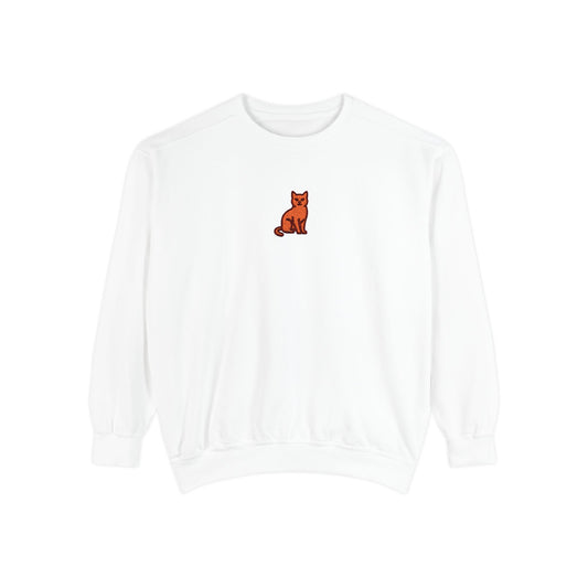 Cat Embroidery Sweatshirt