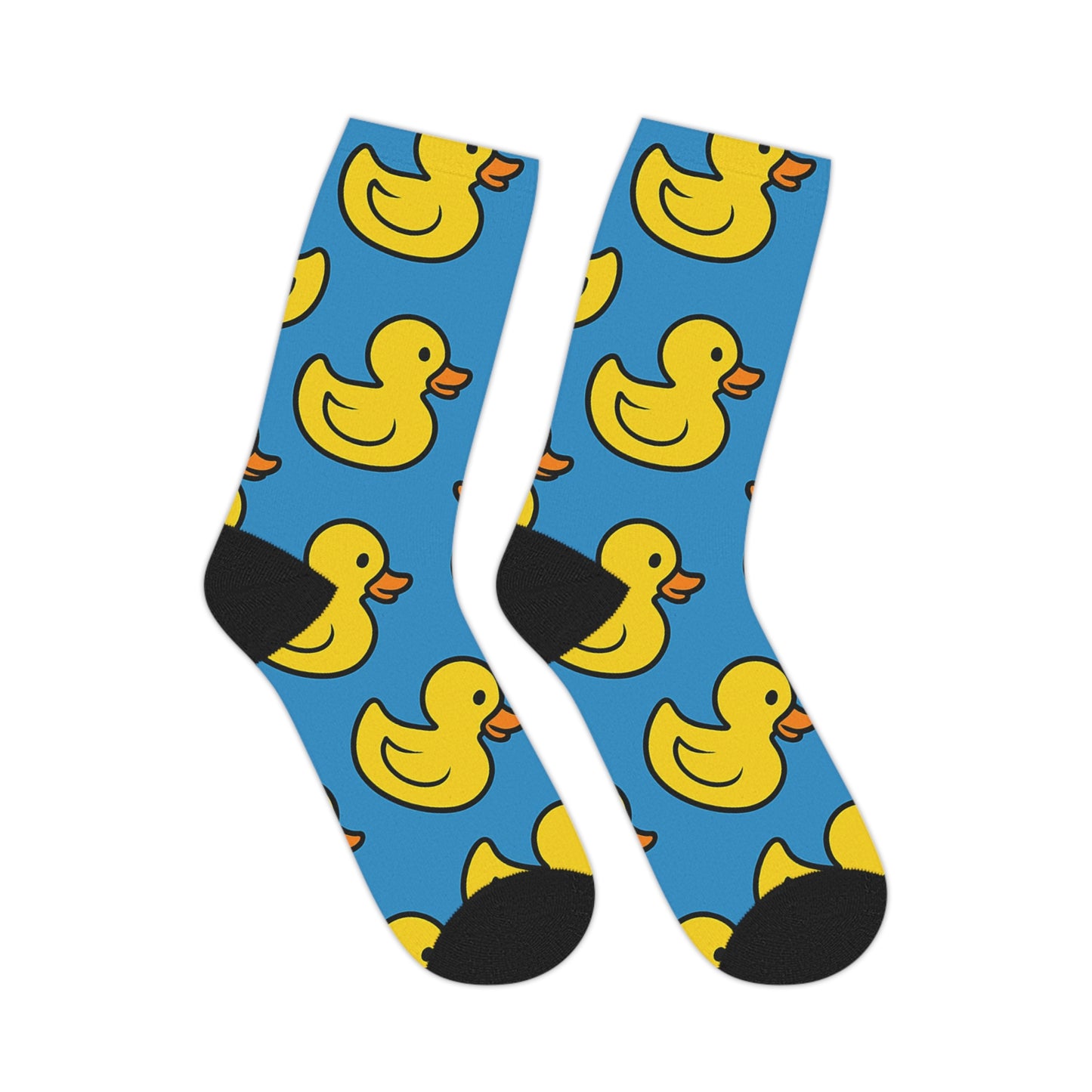 Duck Print Mid-Length Socks