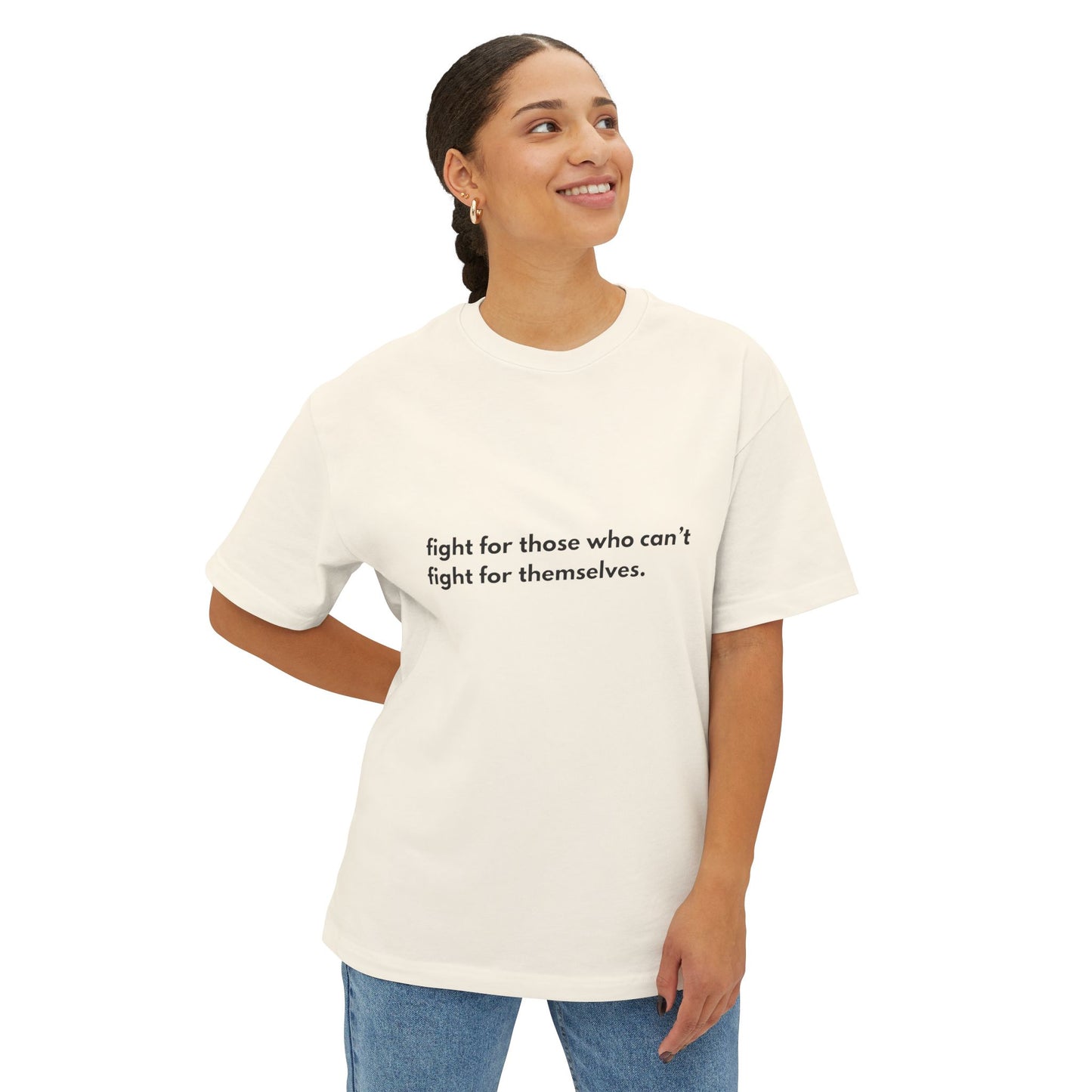 Fight for People Oversized Tee