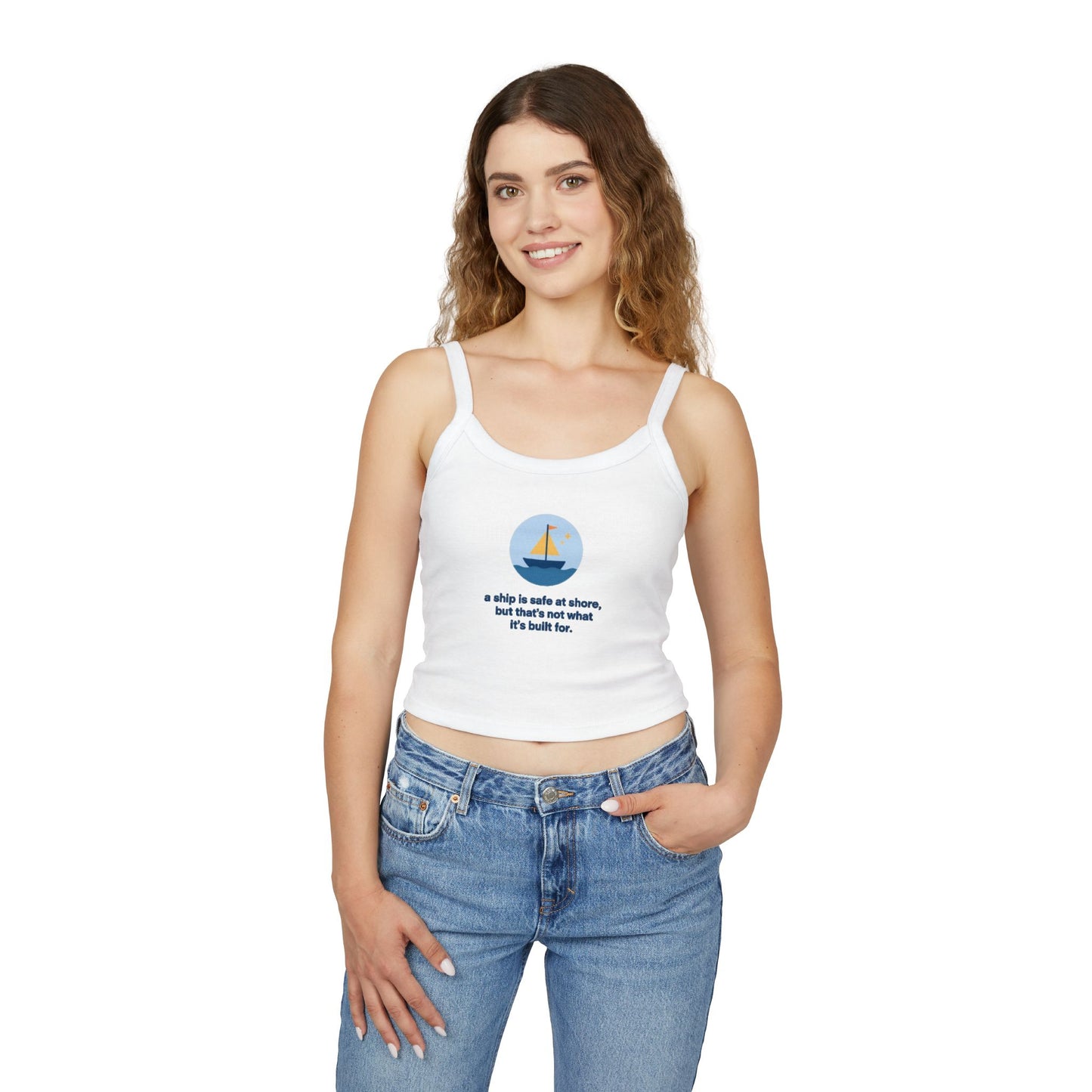 A Ship Quote | Women’s Spaghetti Strap Top