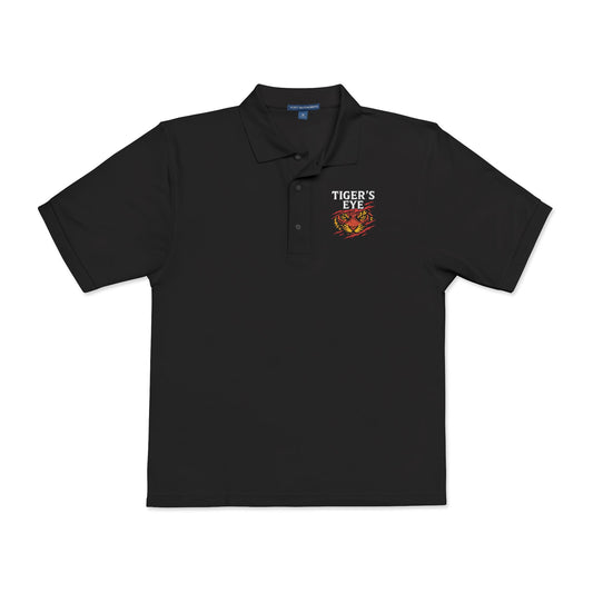 Tiger's Eye Embroidered Unisex Polo Shirt