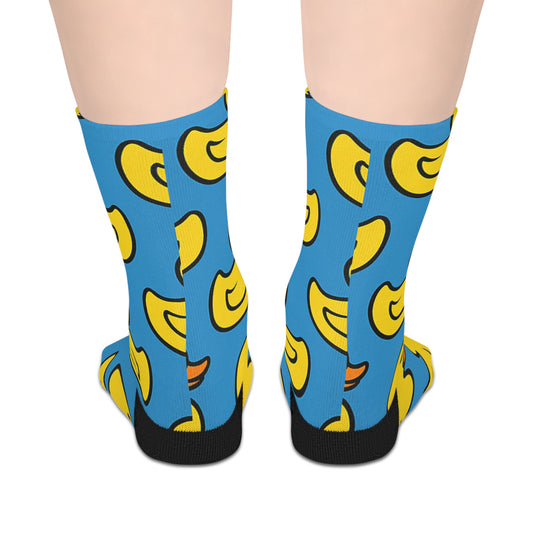Duck Print Mid-Length Socks