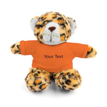 Personalized Stuffed Animal with Tee, Custom Teddy Bear Gift, Cuddly Plush Toy