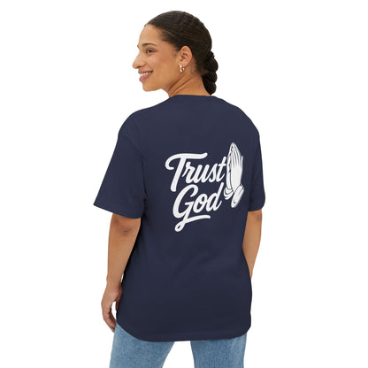 Unisex Oversized Boxy Tee - Trust God