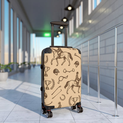Equestrian Pattern Suitcase