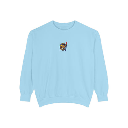 Paint Sweatshirt Embroidery Unisex