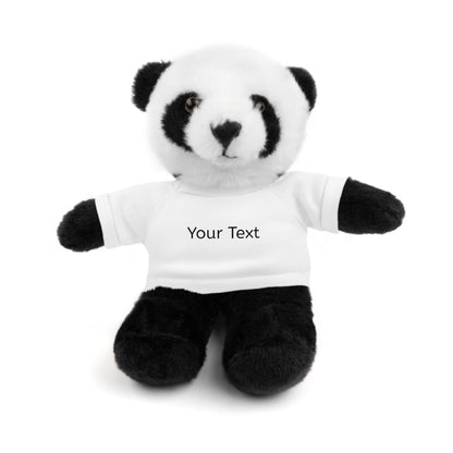 Personalized Stuffed Animal with Tee, Custom Teddy Bear Gift, Cuddly Plush Toy