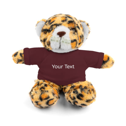 Personalized Stuffed Animal with Tee, Custom Teddy Bear Gift, Cuddly Plush Toy