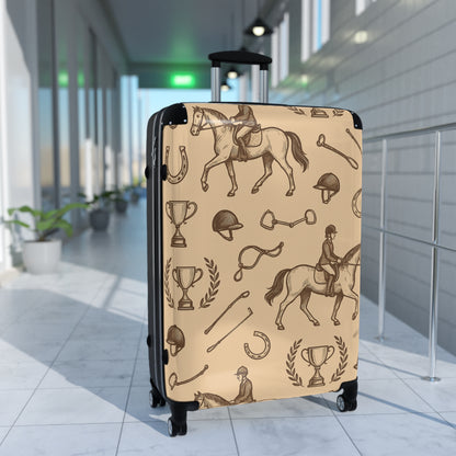 Equestrian Pattern Suitcase