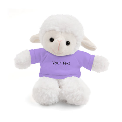 Personalized Stuffed Animal with Tee, Custom Teddy Bear Gift, Cuddly Plush Toy