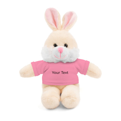 Personalized Stuffed Animal with Tee, Custom Teddy Bear Gift, Cuddly Plush Toy