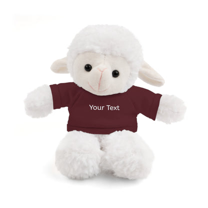 Personalized Stuffed Animal with Tee, Custom Teddy Bear Gift, Cuddly Plush Toy
