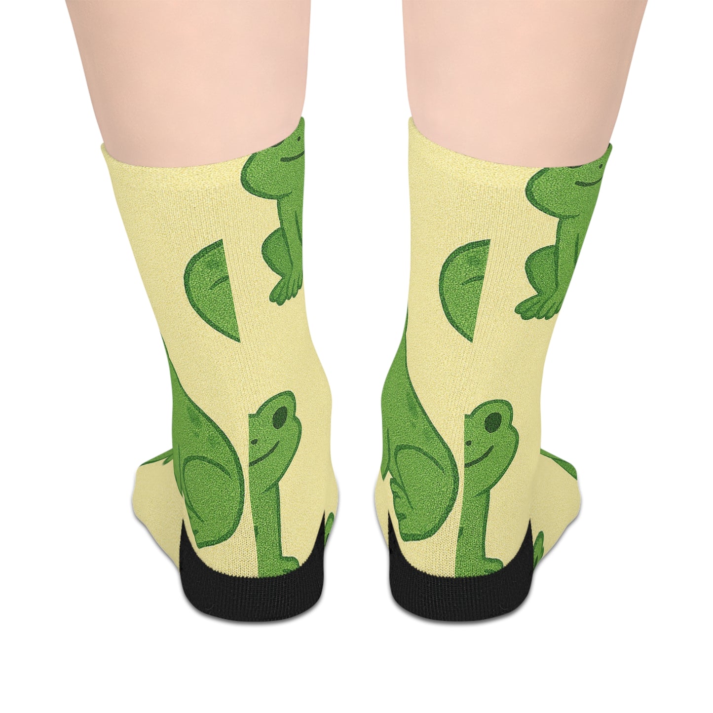 Frog-Themed Mid-Length Socks