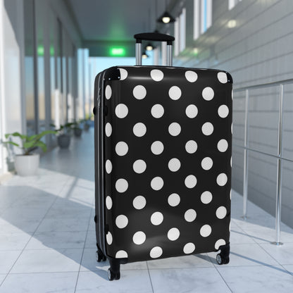 Polka Dot Suitcase for Travelers