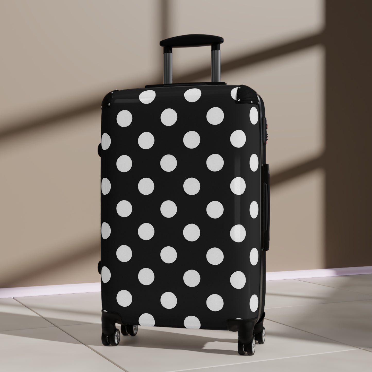 Polka Dot Suitcase for Travelers