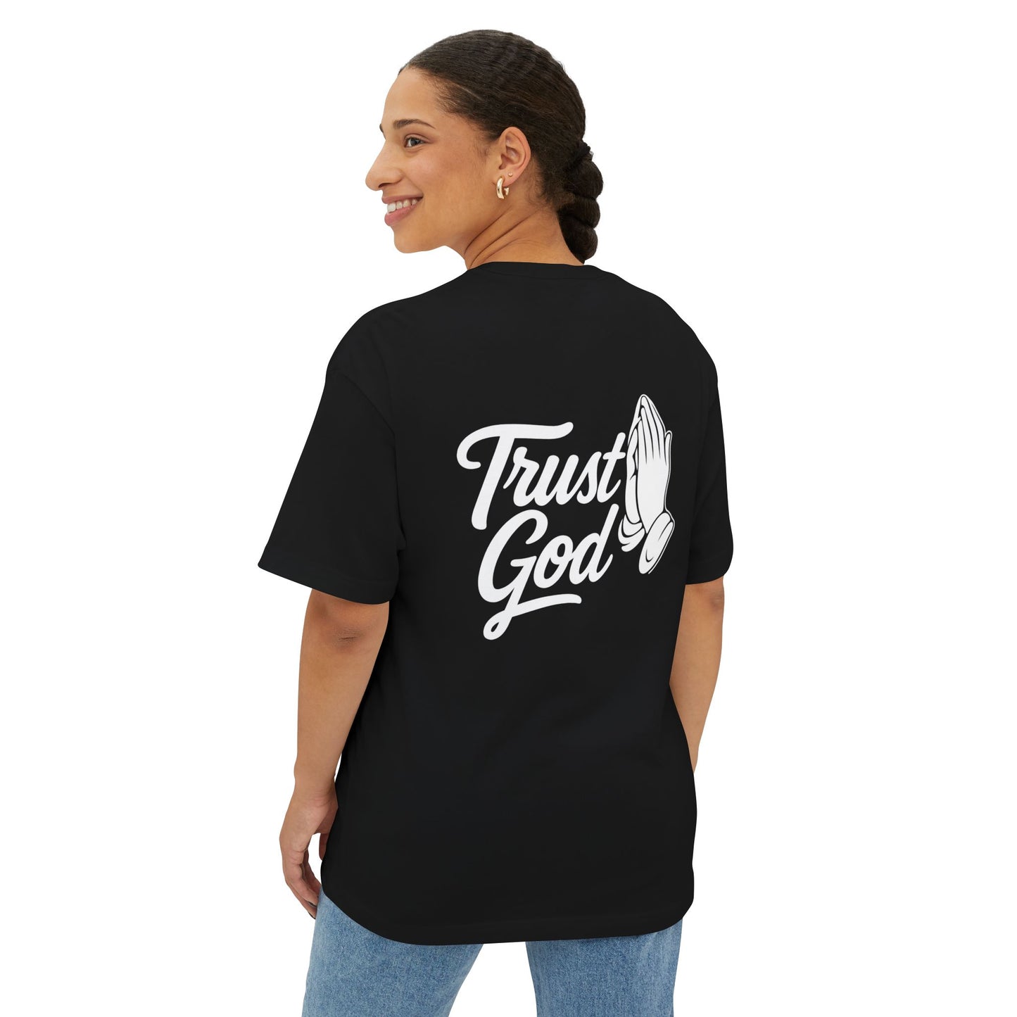 Unisex Oversized Boxy Tee - Trust God