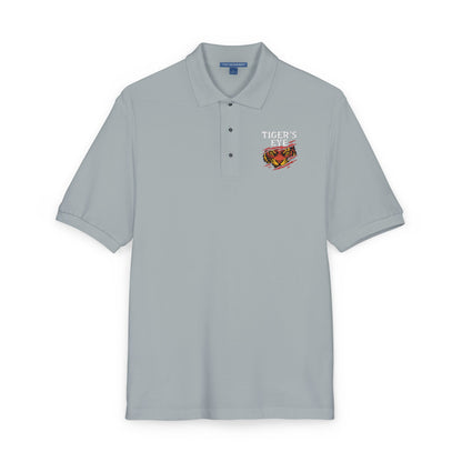 Tiger's Eye Embroidered Unisex Polo Shirt