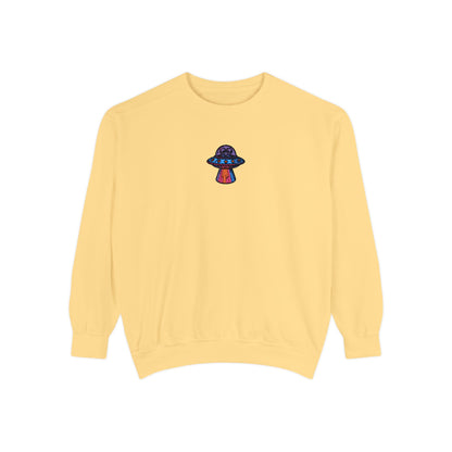 Alien UFO Embroidery Sweatshirt