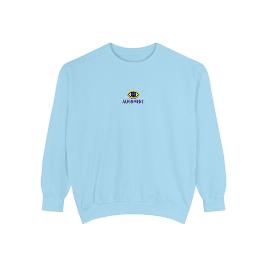 Alignment Embroidery Sweatshirt Unisex