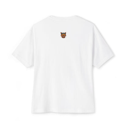 Chaotic Cat Graphic Tee, Unisex Oversized