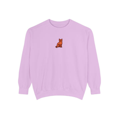 Cat Embroidery Sweatshirt