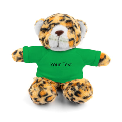 Personalized Stuffed Animal with Tee, Custom Teddy Bear Gift, Cuddly Plush Toy