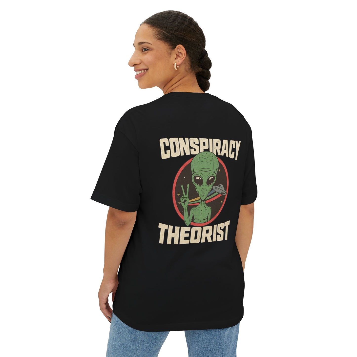 Unisex Alien Conspiracy Theorist Oversized Tee