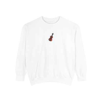 Vibrant Violin Embroidered Sweatshirt