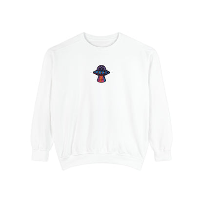 Alien UFO Embroidery Sweatshirt