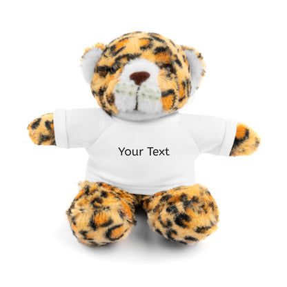 Personalized Stuffed Animal with Tee, Custom Teddy Bear Gift, Cuddly Plush Toy