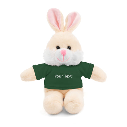 Personalized Stuffed Animal with Tee, Custom Teddy Bear Gift, Cuddly Plush Toy