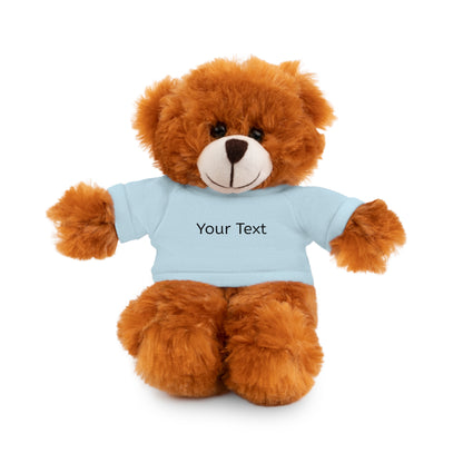 Personalized Stuffed Animal with Tee, Custom Teddy Bear Gift, Cuddly Plush Toy