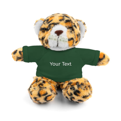 Personalized Stuffed Animal with Tee, Custom Teddy Bear Gift, Cuddly Plush Toy