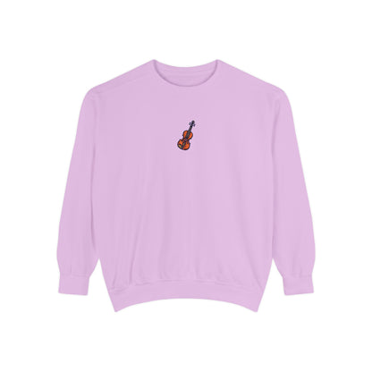 Vibrant Violin Embroidered Sweatshirt
