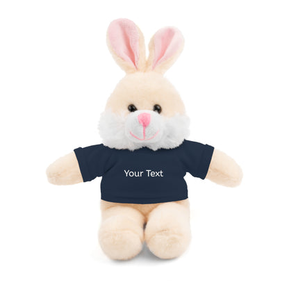 Personalized Stuffed Animal with Tee, Custom Teddy Bear Gift, Cuddly Plush Toy