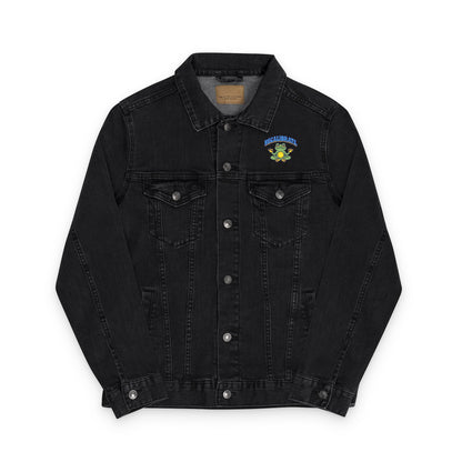 Embroidered Recalibrate Frog Denim Jacket