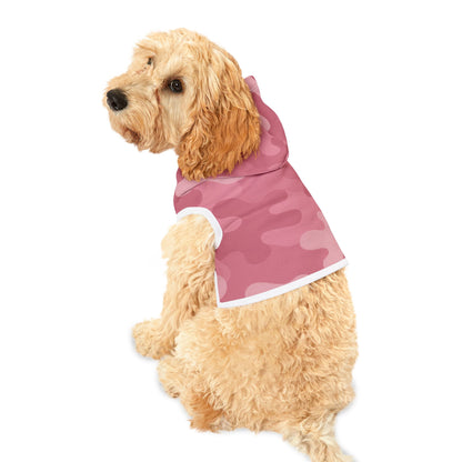 Pink. Camo Pet Hoodie for Dogs