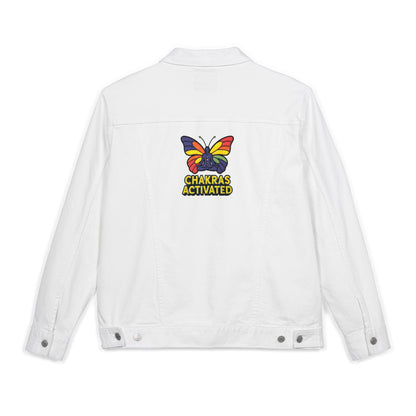 Embroidery Denim Jacket with Butterfly Design