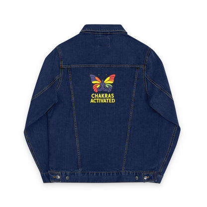 Embroidery Denim Jacket with Butterfly Design