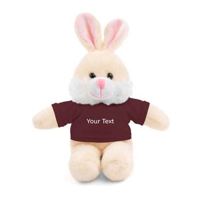 Personalized Stuffed Animal with Tee, Custom Teddy Bear Gift, Cuddly Plush Toy