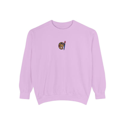 Paint Sweatshirt Embroidery Unisex