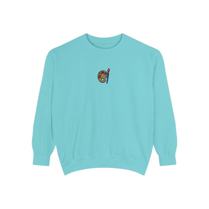 Paint Sweatshirt Embroidery Unisex