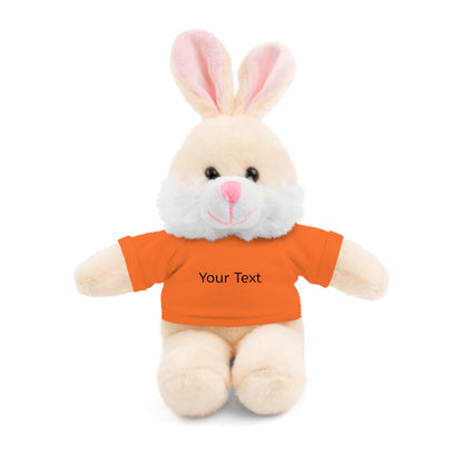 Personalized Stuffed Animal with Tee, Custom Teddy Bear Gift, Cuddly Plush Toy