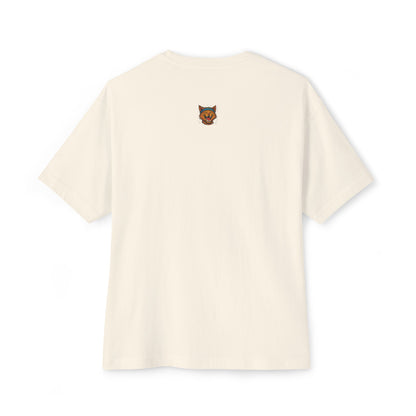 Chaotic Cat Graphic Tee, Unisex Oversized