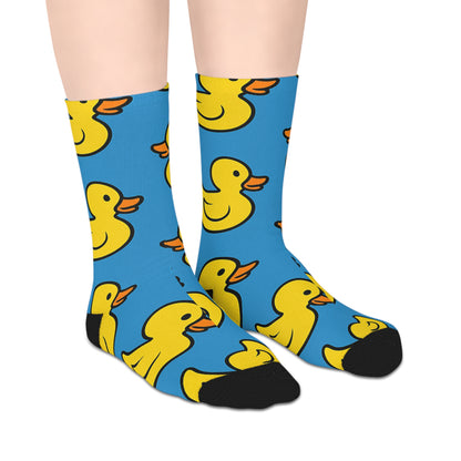 Duck Print Mid-Length Socks