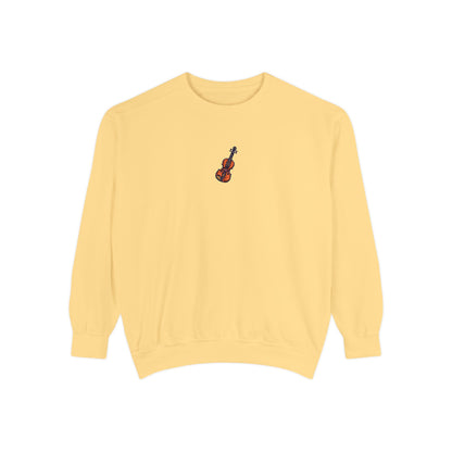 Vibrant Violin Embroidered Sweatshirt