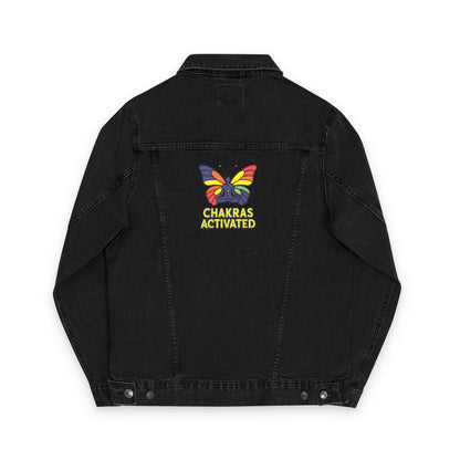 Embroidery Denim Jacket with Butterfly Design