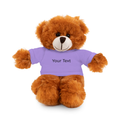 Personalized Stuffed Animal with Tee, Custom Teddy Bear Gift, Cuddly Plush Toy