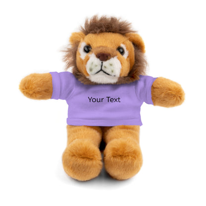Personalized Stuffed Animal with Tee, Custom Teddy Bear Gift, Cuddly Plush Toy