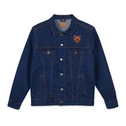 Chaotic Cat Embroidered Unisex Denim Jacket